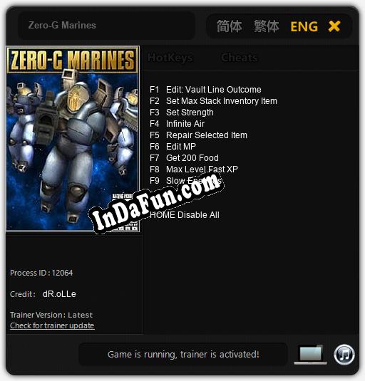 Zero-G Marines: TRAINER AND CHEATS (V1.0.65)