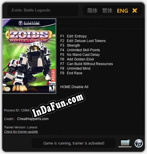 Zoids: Battle Legends: Cheats, Trainer +9 [CheatHappens.com]