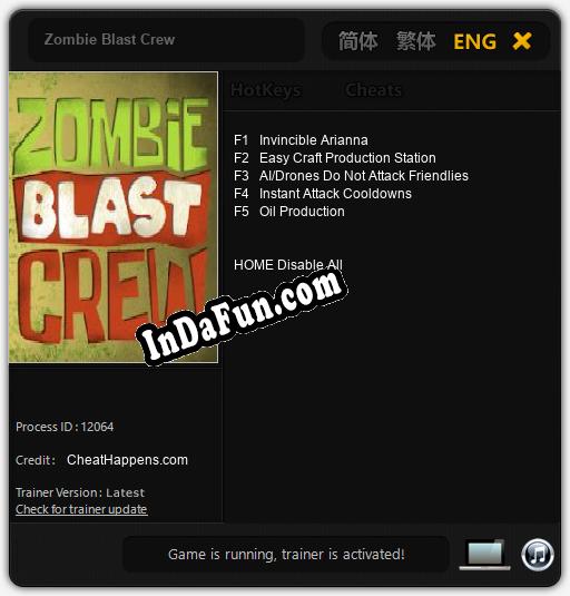 Zombie Blast Crew: Cheats, Trainer +5 [CheatHappens.com]