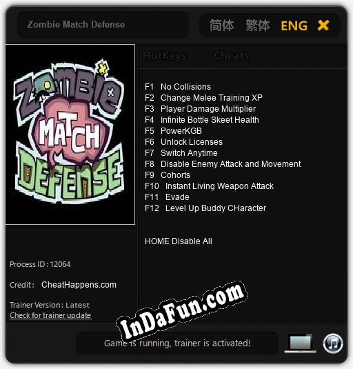 Zombie Match Defense: TRAINER AND CHEATS (V1.0.20)