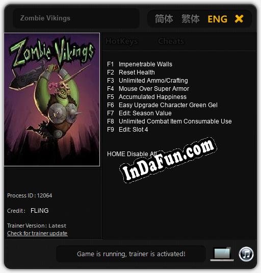 Zombie Vikings: Trainer +9 [v1.7]