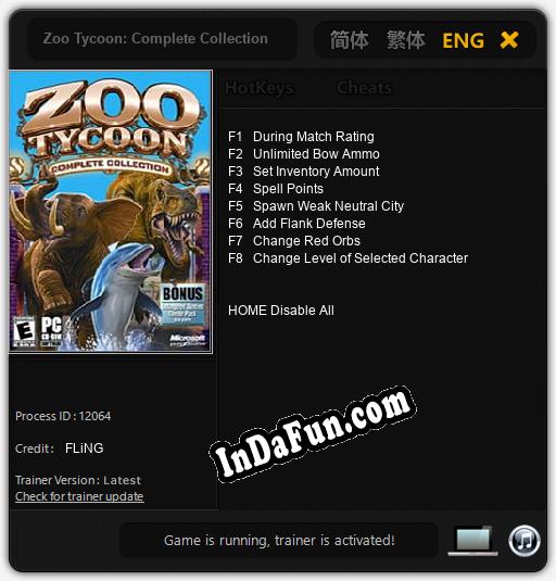 Zoo Tycoon: Complete Collection: Trainer +8 [v1.5]
