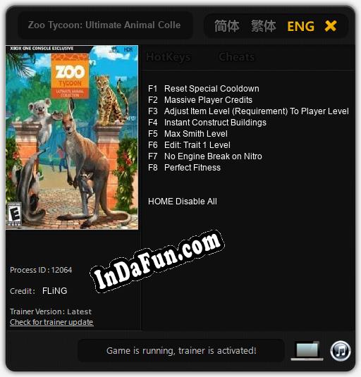 Zoo Tycoon: Ultimate Animal Collection: Cheats, Trainer +8 [FLiNG]