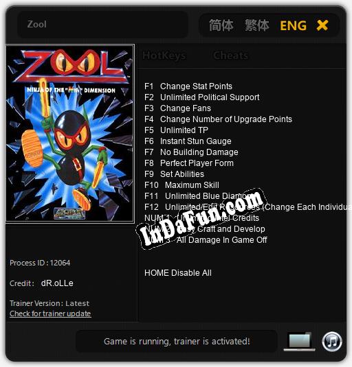 Zool: Cheats, Trainer +15 [dR.oLLe]
